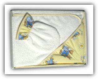 cape bain et gant bebe